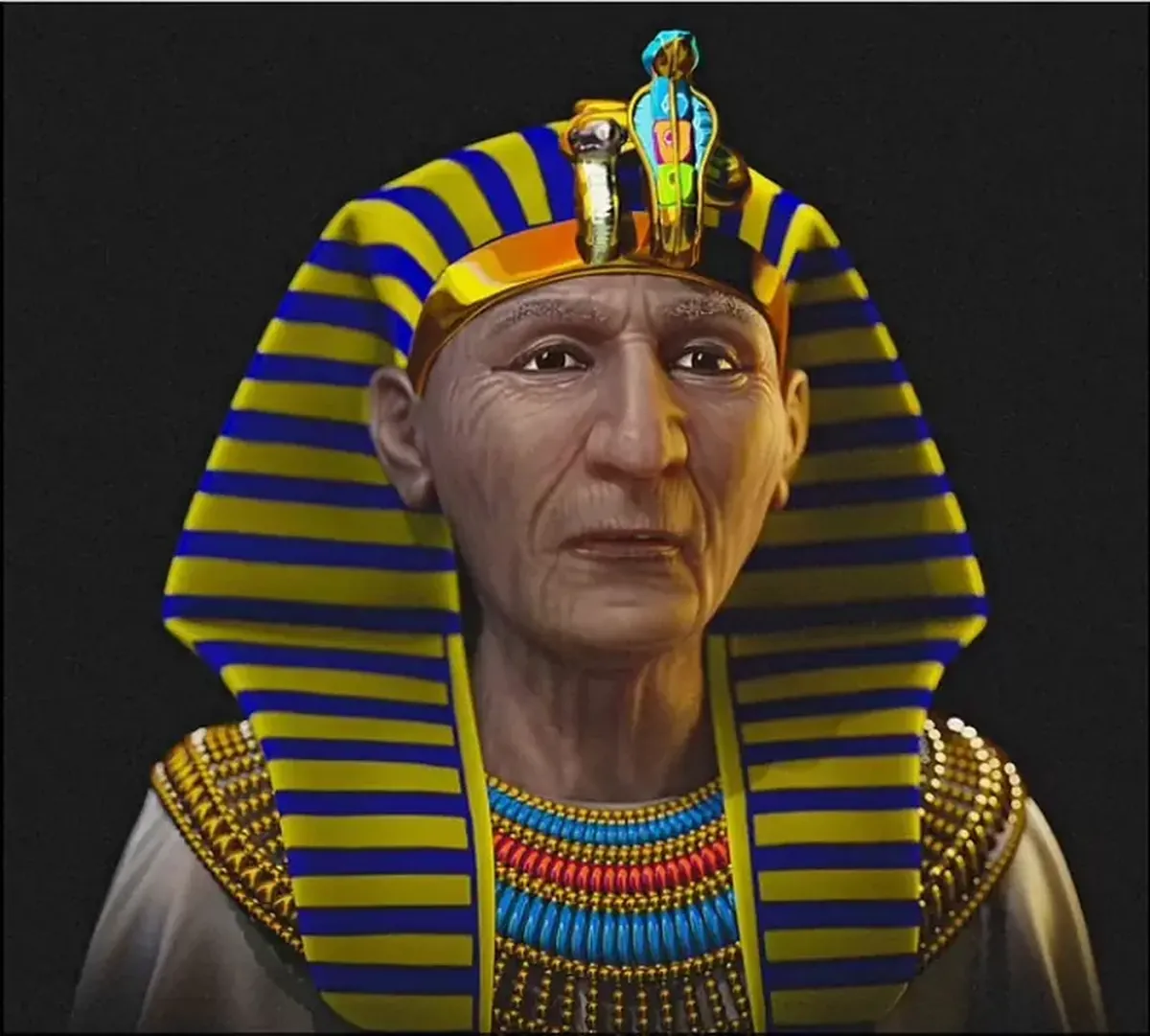 The wise visage of the greatest: scientists have reconstructed the face of 90-year-old Ramses II.