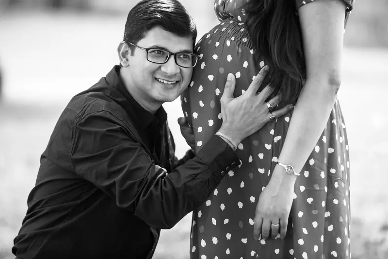 An amazing balance: the father's 