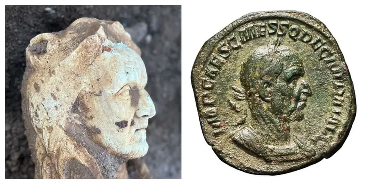 Surprise for archaeologists: repair workers in Rome discovered an ancient statue of Hercules.