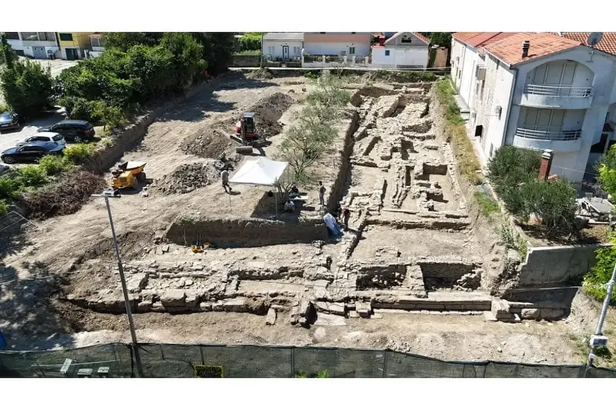 Archaeologists have uncovered the ruins of an ancient Greek settlement at a resort in Croatia.