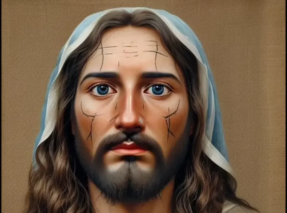 AI has reconstructed the face of Christ based on the imprint from the Shroud of Turin.