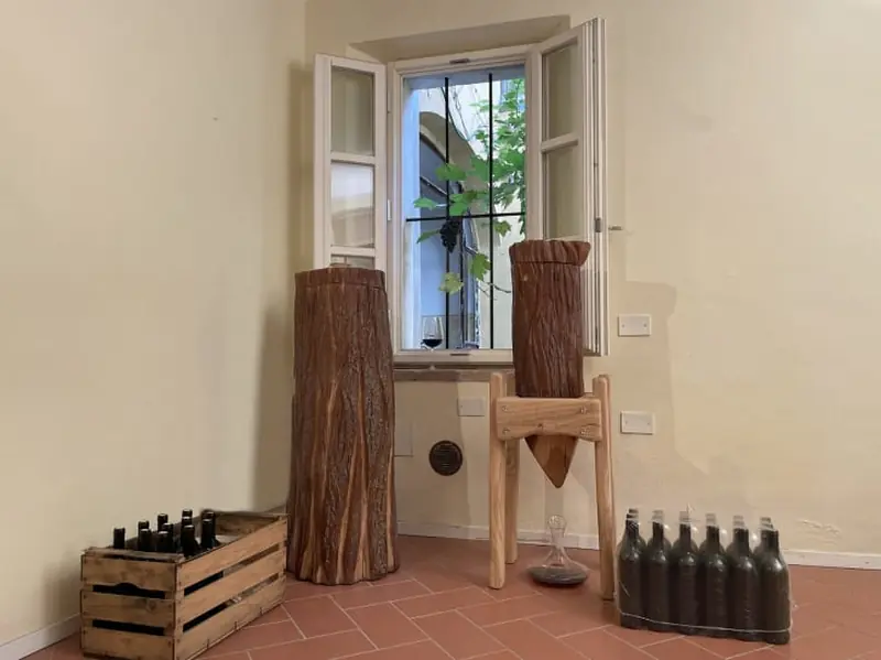Under the Christmas tree: the world's smallest winery produces 29 bottles of wine each year, priced at €5000 each.