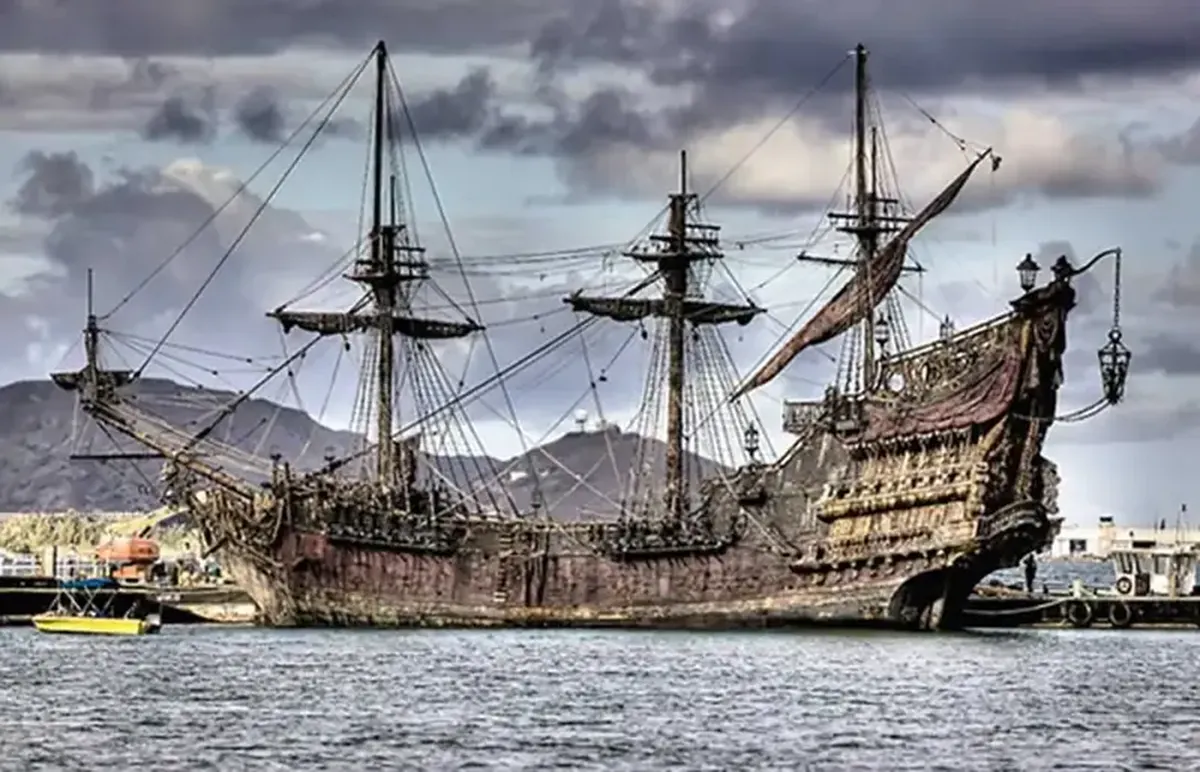 A 17th-century pirate ship has been discovered off the coast of Morocco.