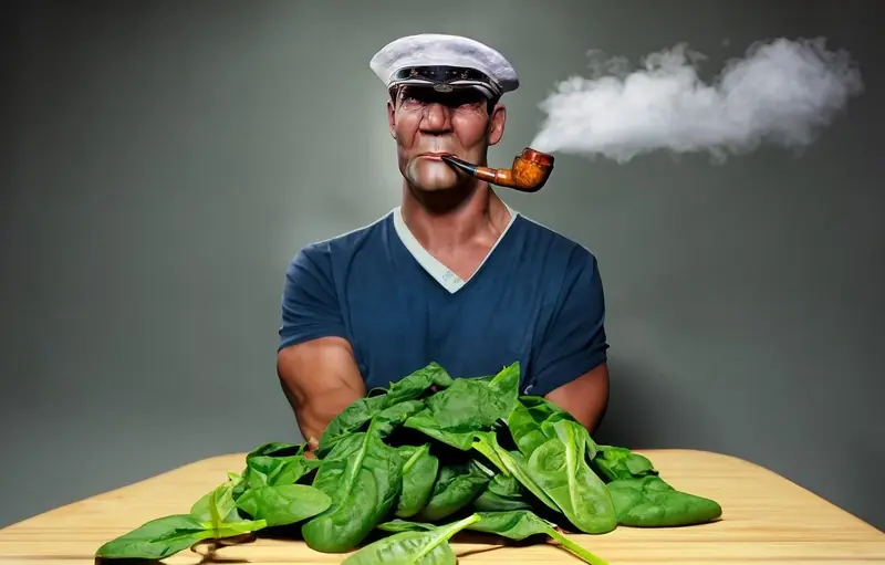 Spinach King: Enjoying it in winter