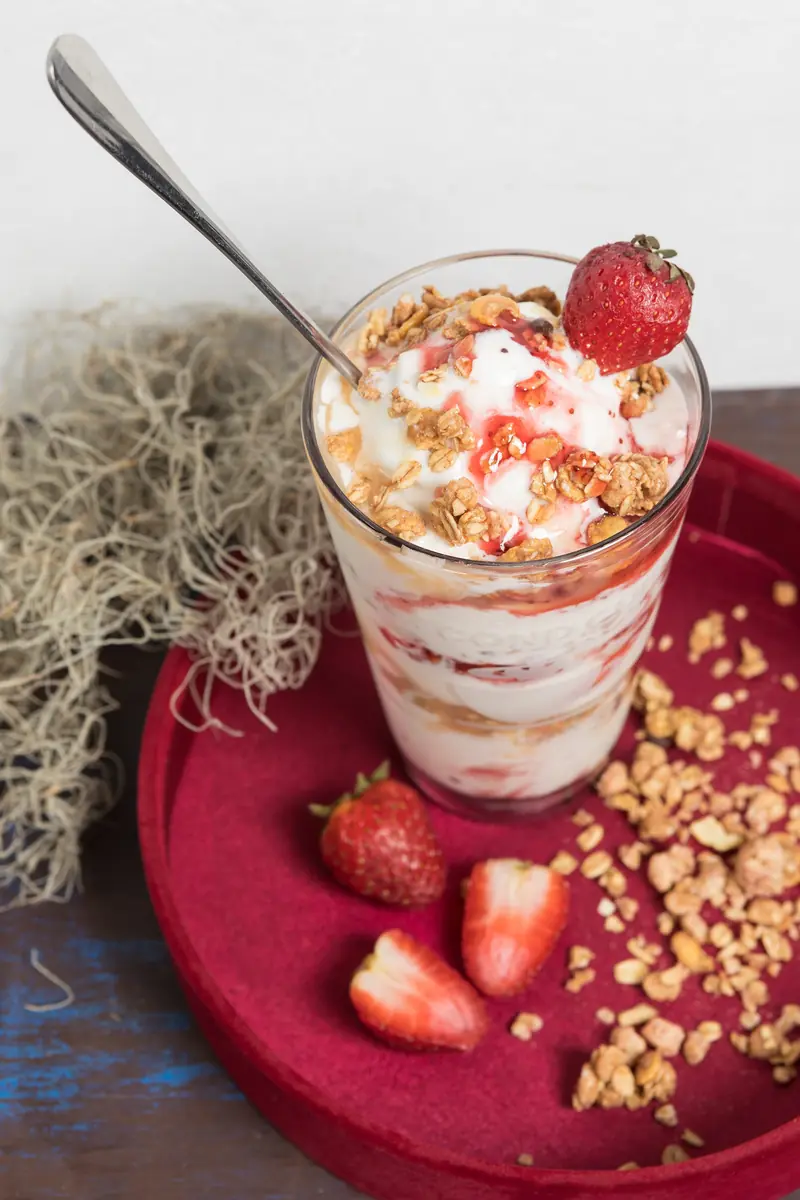 The star of the season is strawberries.
