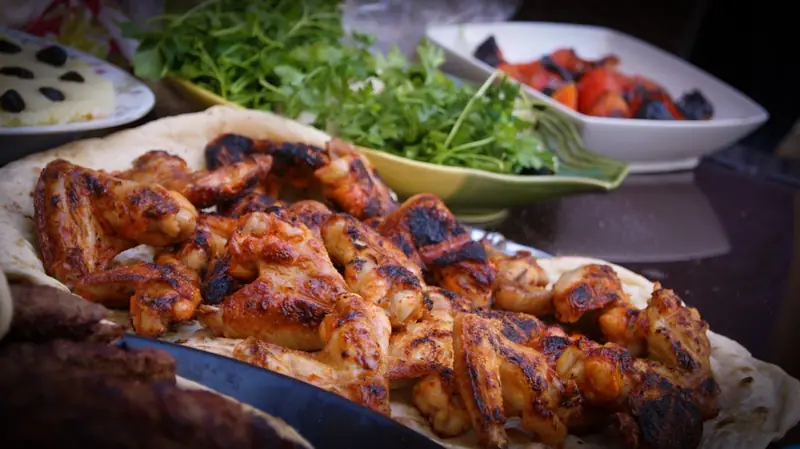 Cooking outdoors: chicken shashlik recipe
