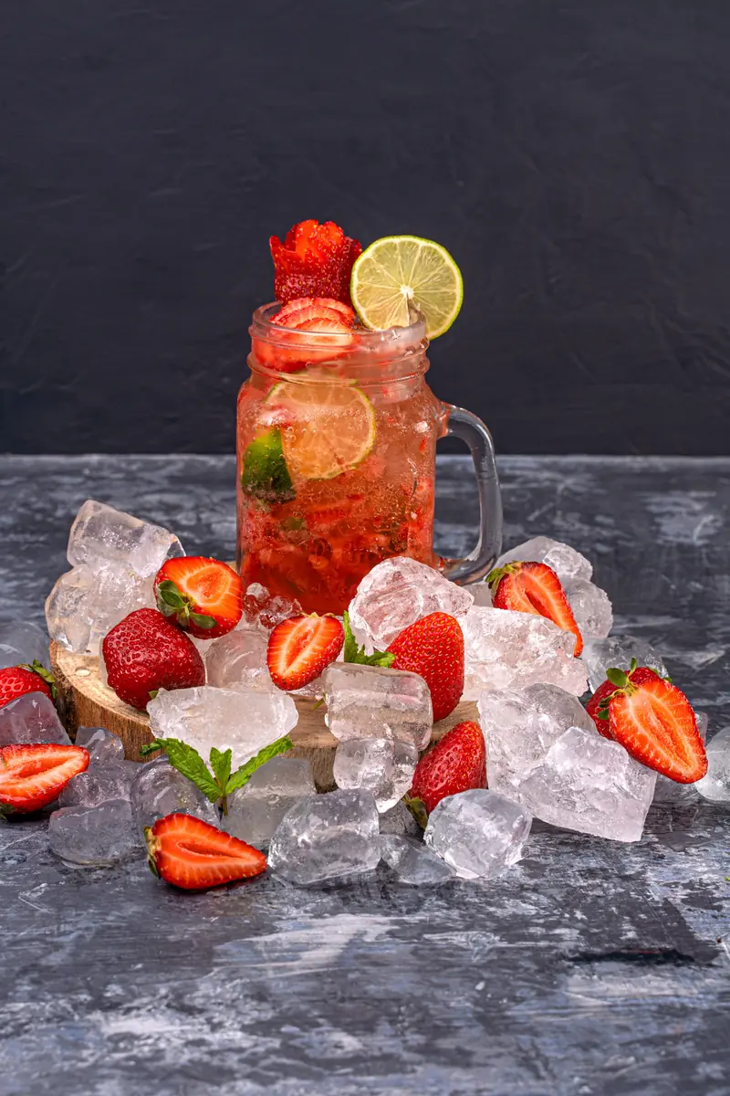 The star of the season is strawberries.
