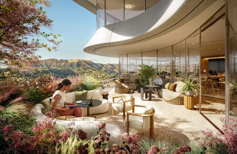 A new Hollywood marvel: an office building with spiral terraces will rise on Sunset Boulevard.