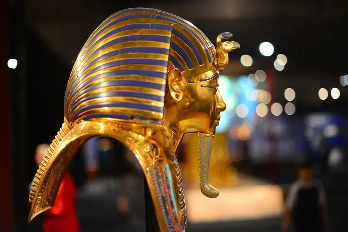 Tutankhamun was buried in a foreign mask.