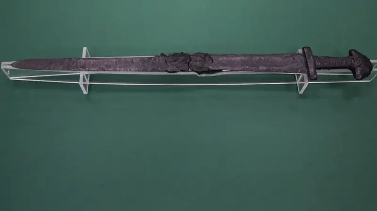 In Poland, a museum worker discovered an ancient sword while swimming in a river.