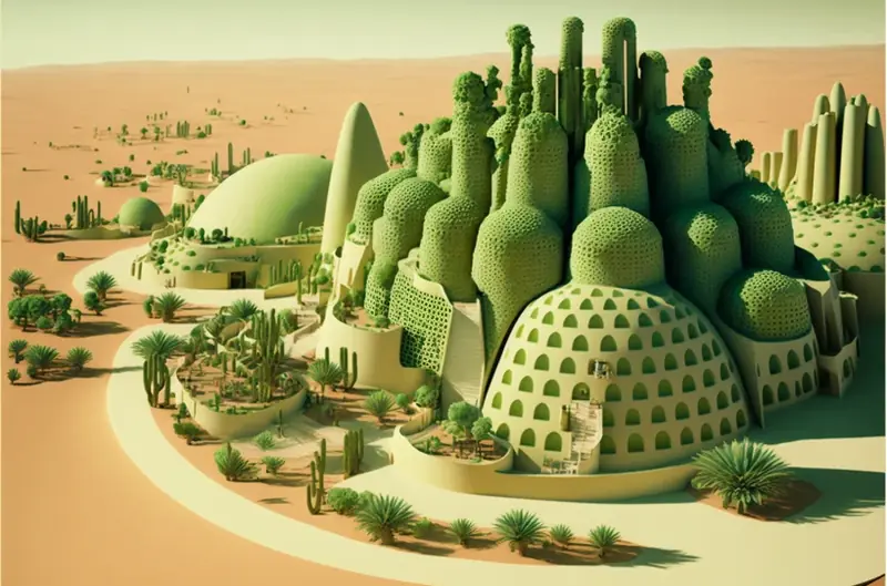 The City of Cacti: How Artificial Intelligence Perceived Life on Mars