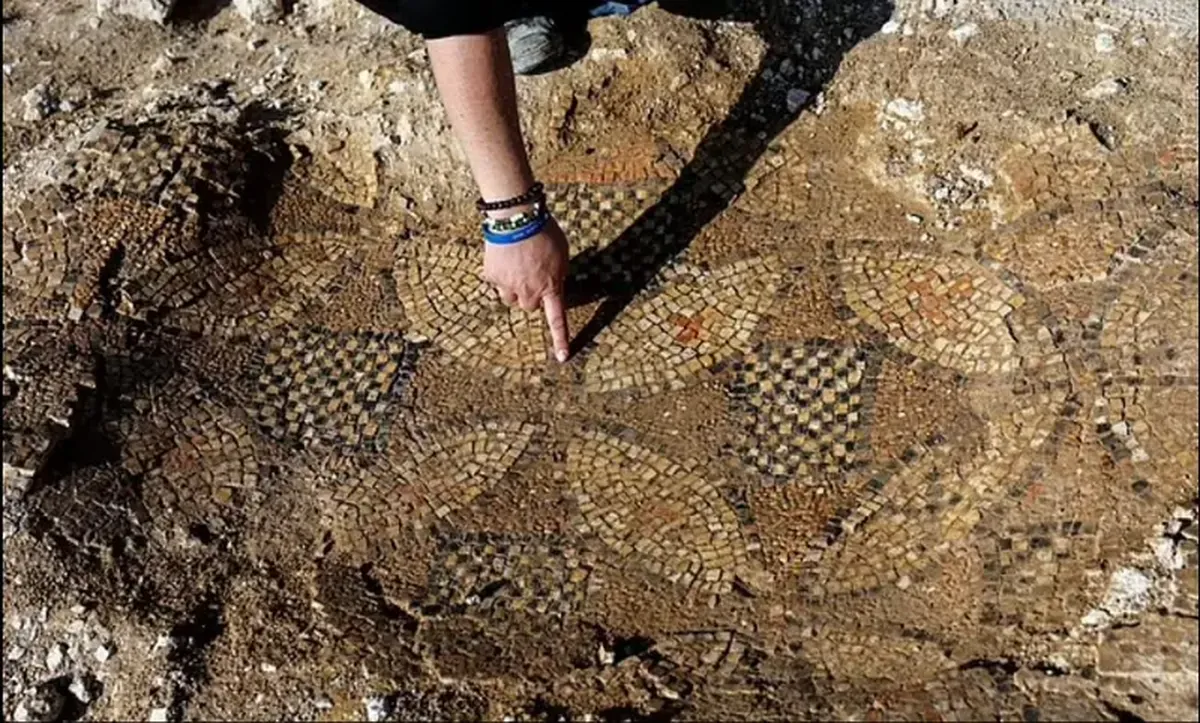 In Turkey, villagers have transformed a Roman bath with mosaics into a stable.