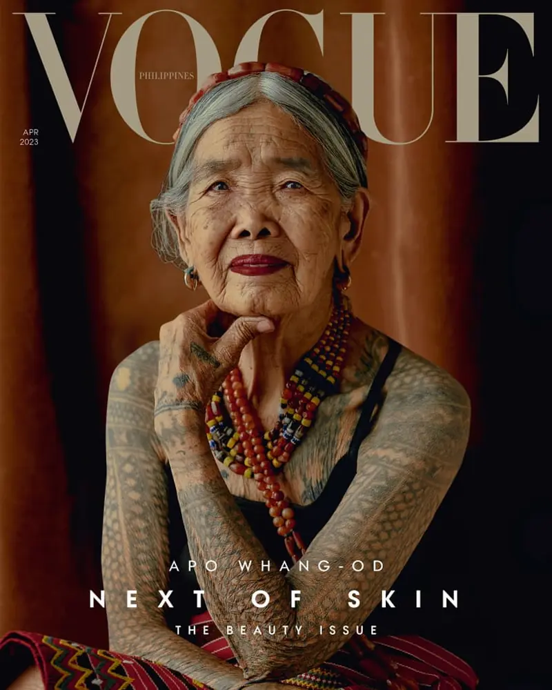 A 106-year-old Filipina has become the oldest model to grace the cover of Vogue.