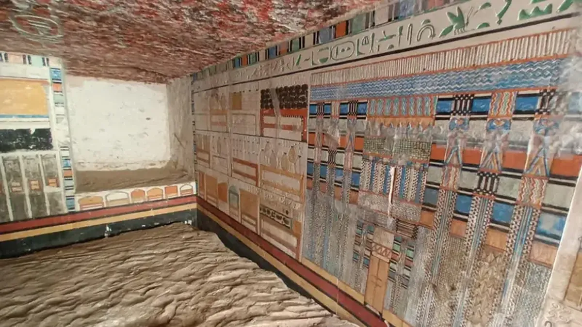 A lavishly decorated tomb of a pharaoh's physician has been discovered in Egypt, dating back 4,100 years.