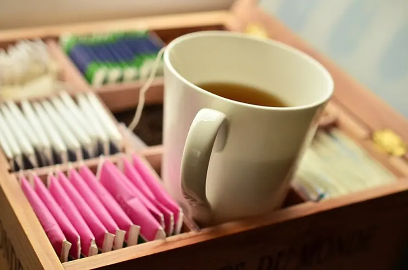 Brewing tea removes toxic metals from water.