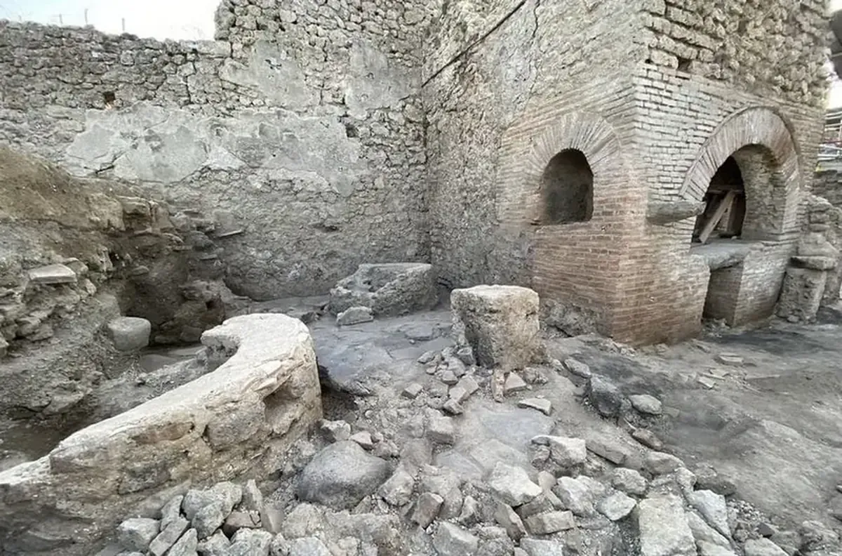 In Pompeii, the ruins of a bakery-prison have been uncovered.