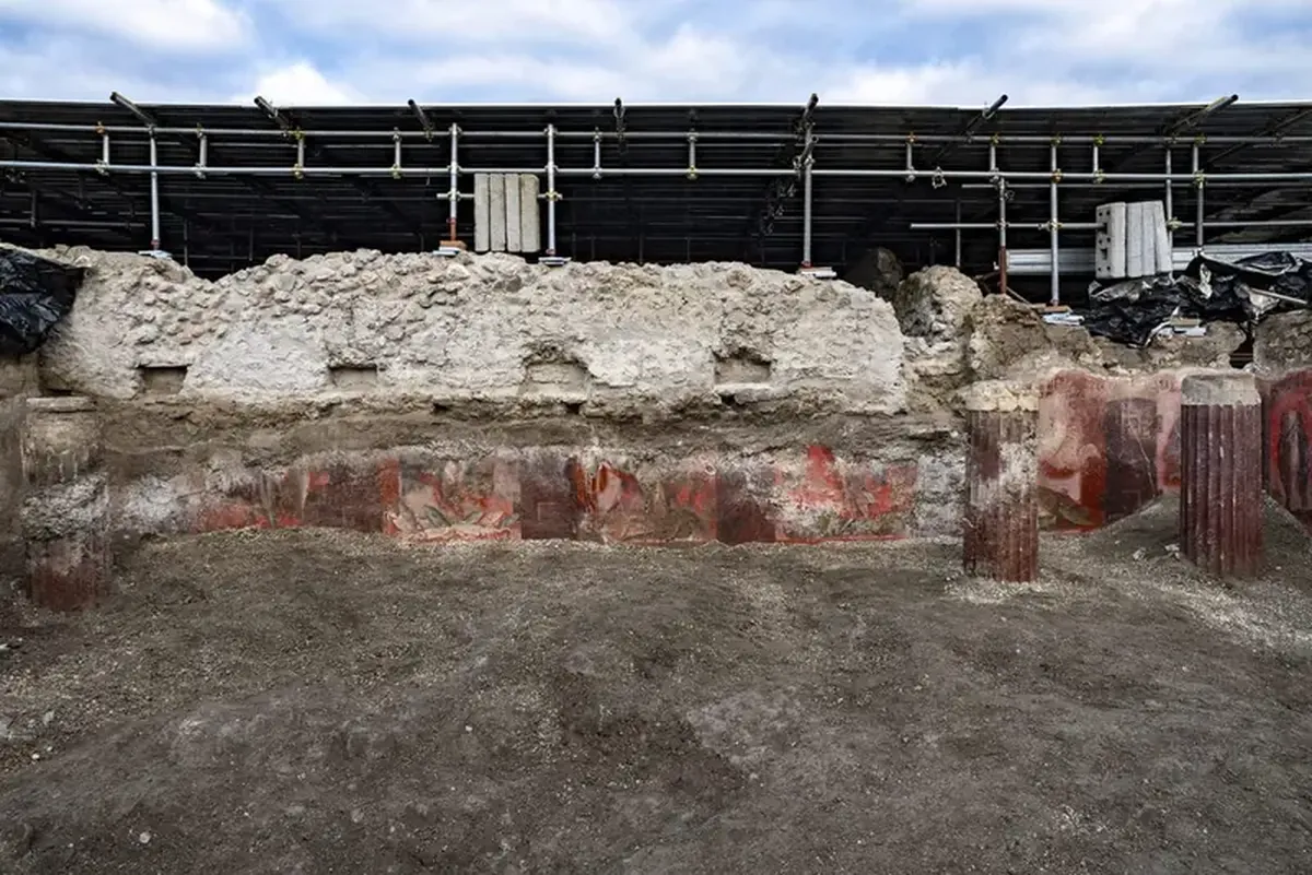 In Kuwait, a clay head of an 