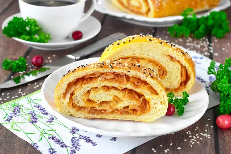 Cabbage Roll: Yeast Dough Recipe