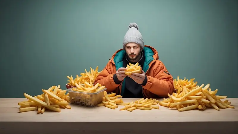 AI envisioned what a junk food lover will ultimately look like.