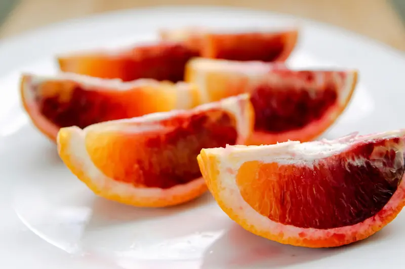 Orange: a protector against vitamin deficiency and anemia.