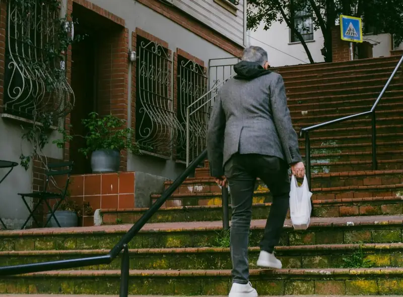 Climbing stairs is beneficial for heart health.