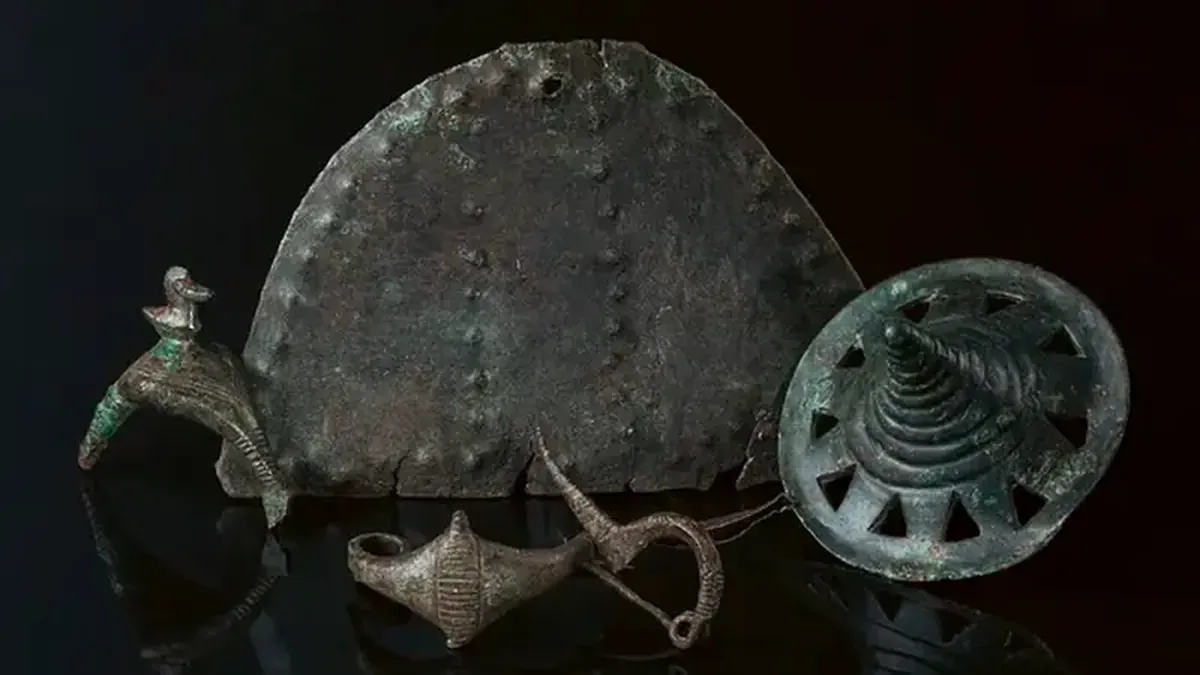 Hundreds of metal artifacts, dating back 3,400 years, have been discovered on an extinct volcano in Hungary.