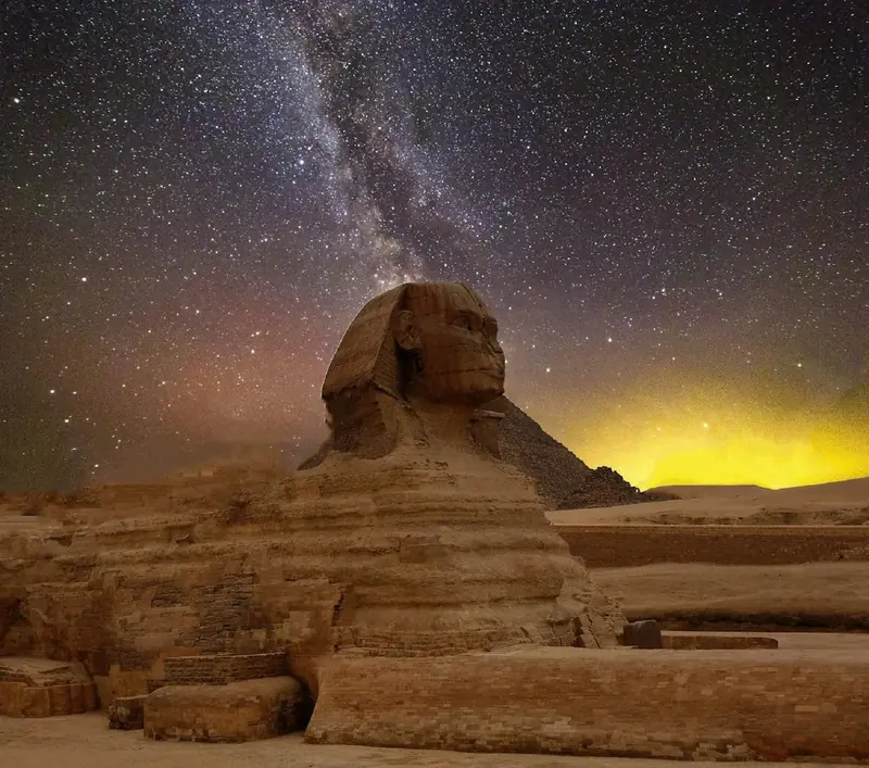 The ancient Egyptians associated the goddess of the sky with the Milky Way.