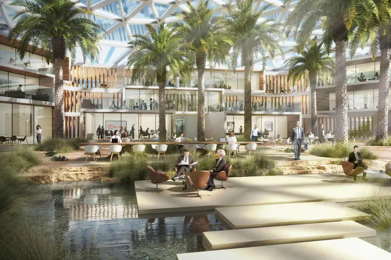 Biofilic Valley: A monumental eco-technology district is set to rise in Dubai.