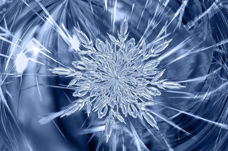 The size of a vinyl record: what are snowflakes like?