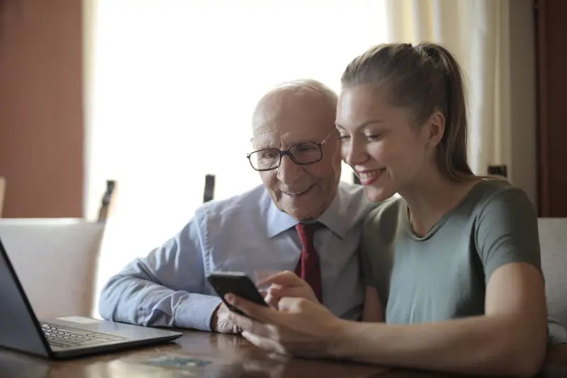 Typing on a phone reveals a person's age.