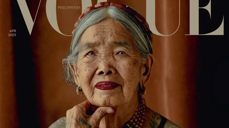 A 106-year-old Filipina has become the oldest model to grace the cover of Vogue.