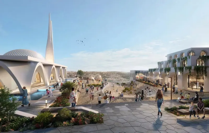 Thrills at dizzying heights: an innovative resort will rise in the mountains of Oman.