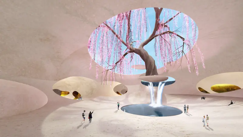 Architects have created social spaces in the metaverse similar to caravanserais.