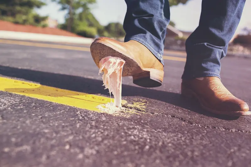 Chewing gum is a source of plastic pollution that often goes unnoticed.
