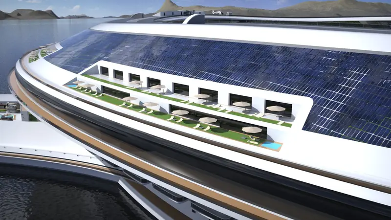 Like two Colosseums: the turtle-yacht will become the largest traveling city in the world.
