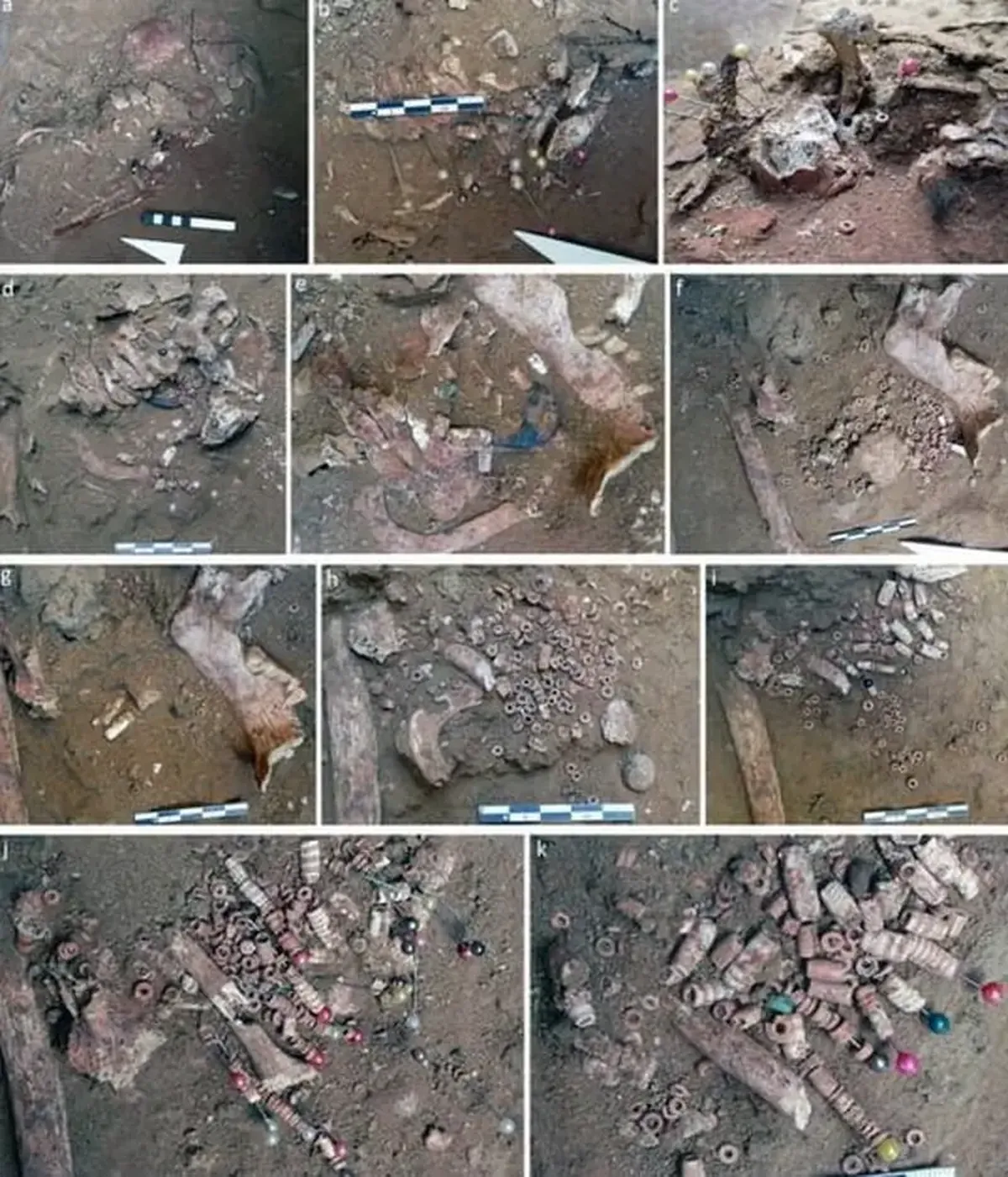 Necklace dating back 9,000 years: reconstruction of the ornament.