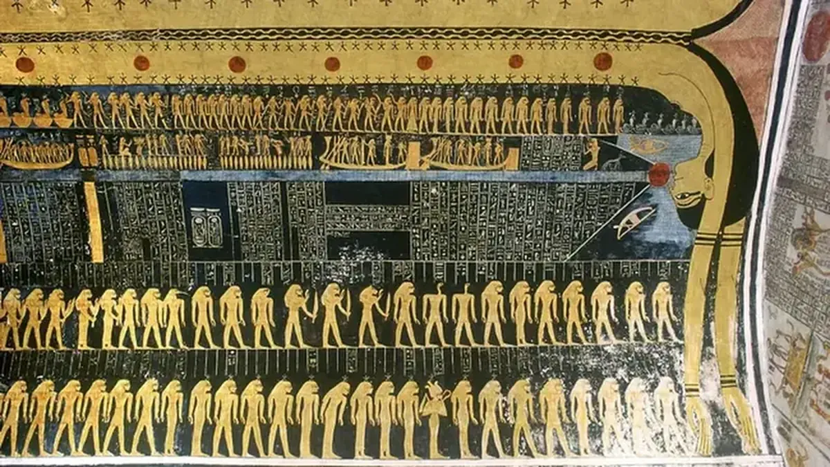 The ancient Egyptians associated the goddess of the sky with the Milky Way.