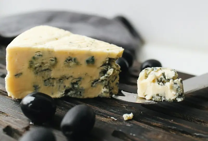 Blue cheese and olives