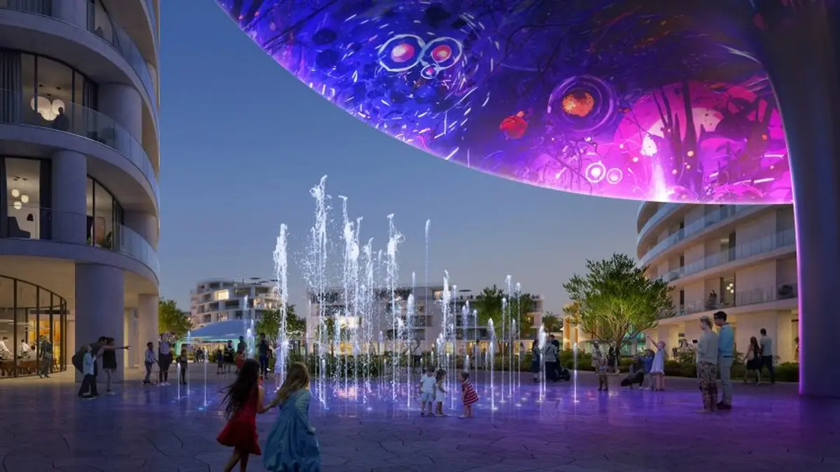 Fountain in the city