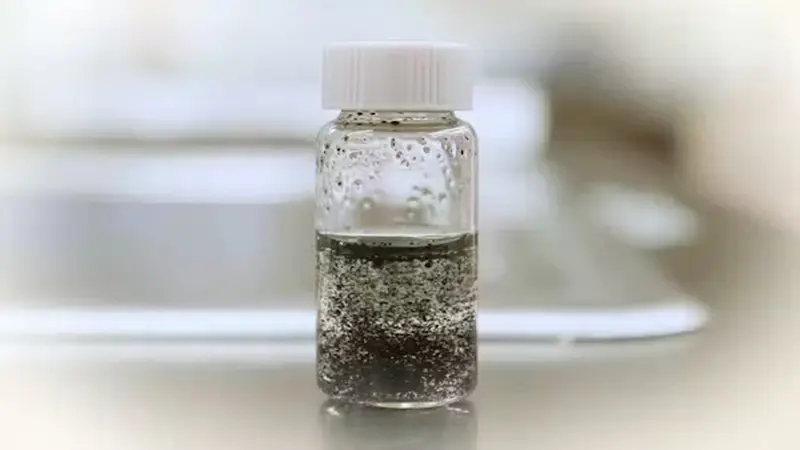 water with microplastics