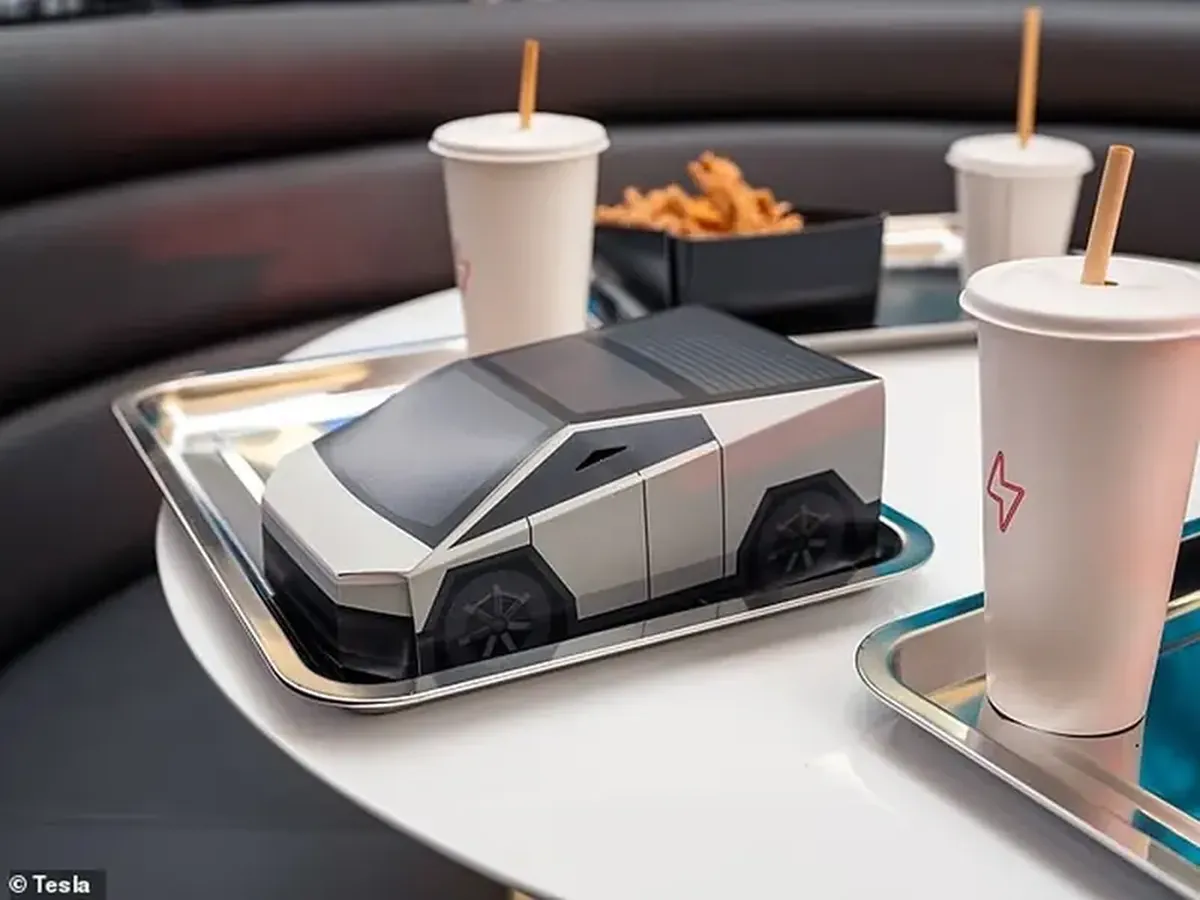 Tesla has opened a retro-futuristic diner in Hollywood.