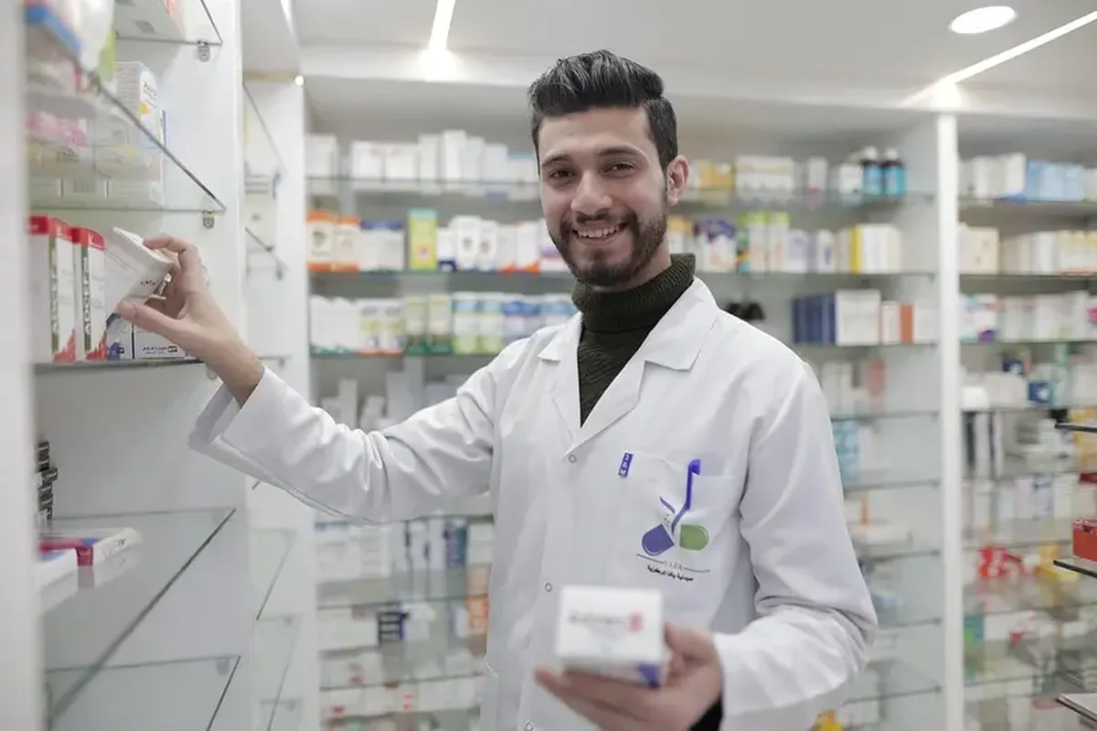 Pharmacist in a pharmacy