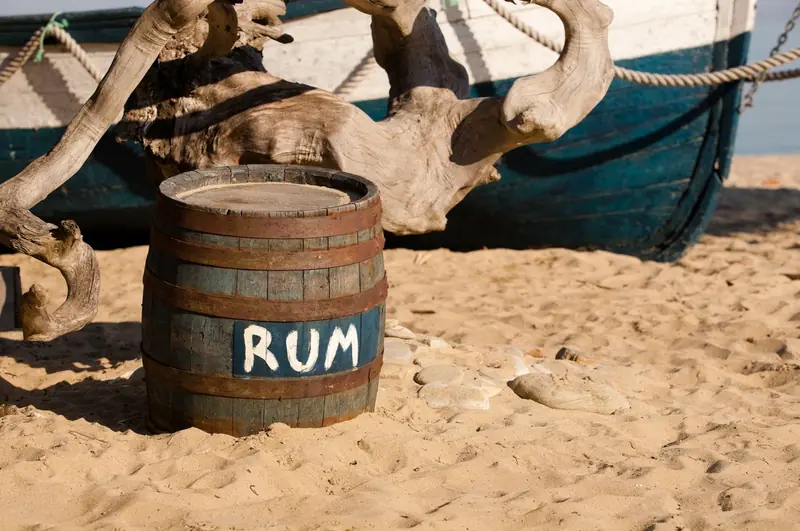 Rum: the drink of sailors and pirates.
