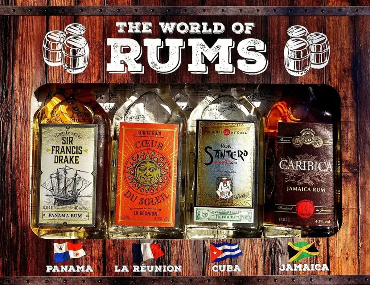Rum: the drink of sailors and pirates.