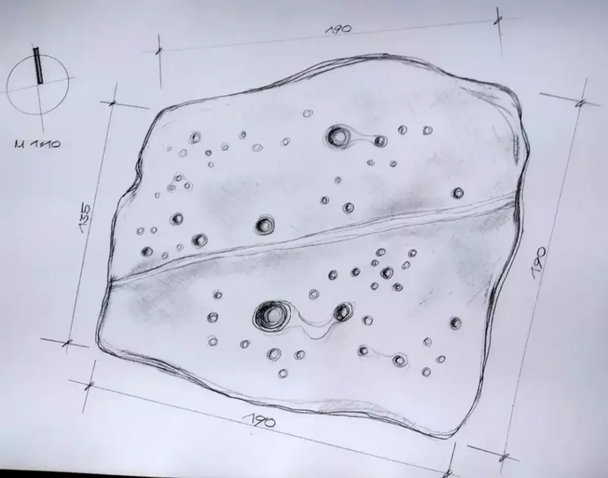 In Bulgaria, a prehistoric star map carved into stone has been discovered.