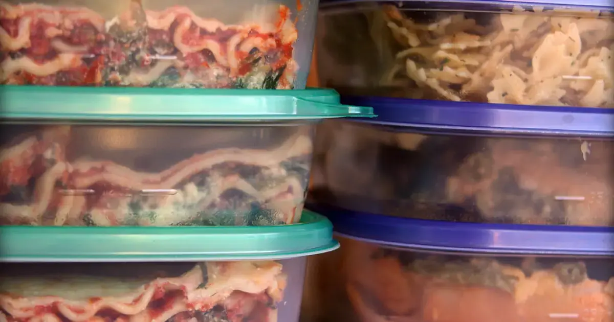 products in the freezer