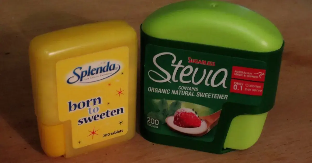 Two packs of sweeteners