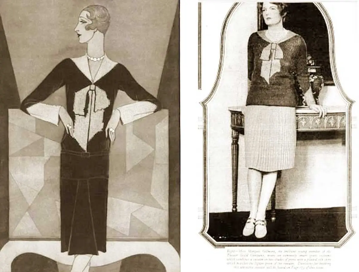 Pullover with bow, Vogue, 1927