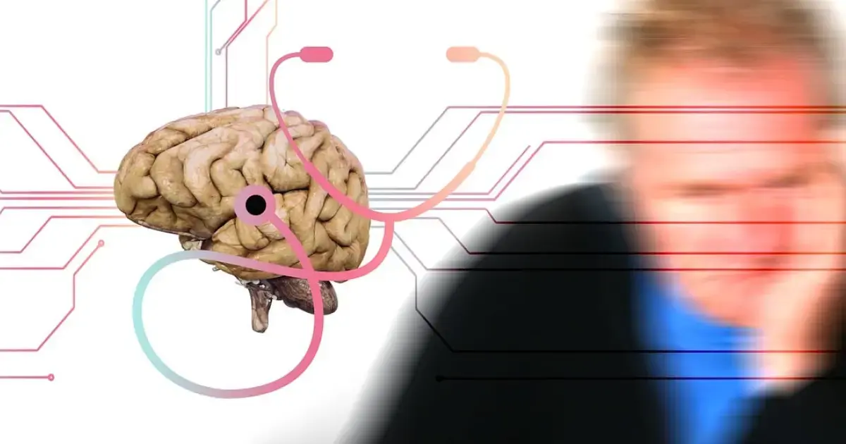 Brain study of a man with dementia
