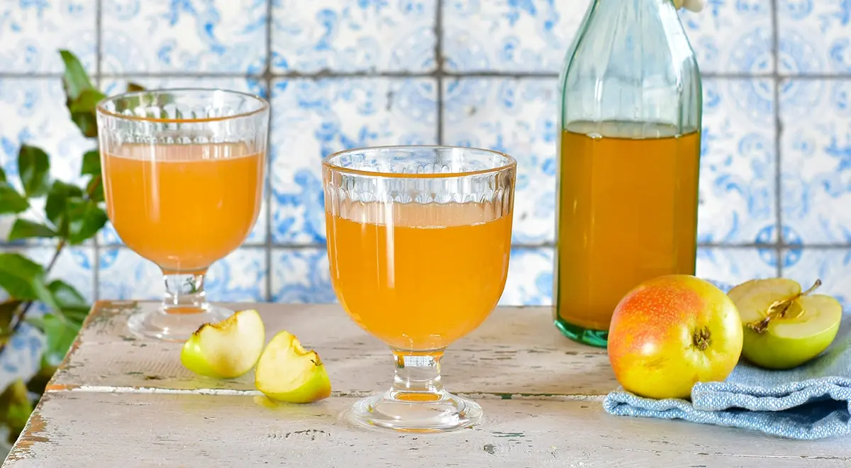 Apple Cider in Glasses